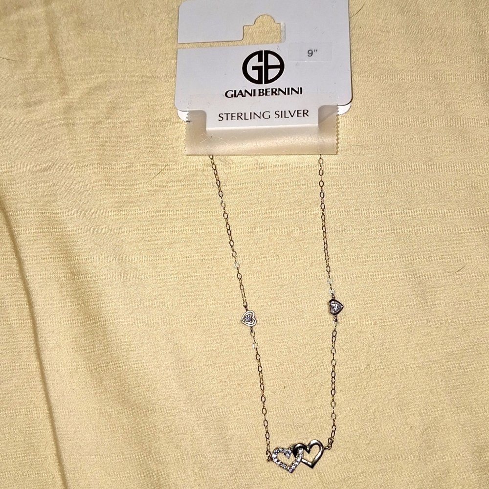 Sterling silver heart detail necklace